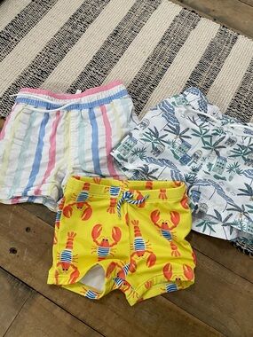 Janie & Jack Swim Trunk Bundle